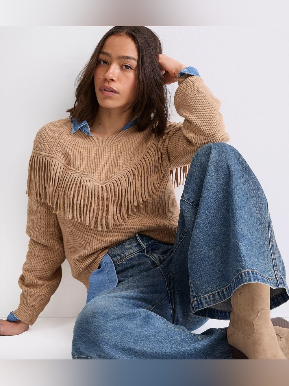 Loft Fringe Sweater